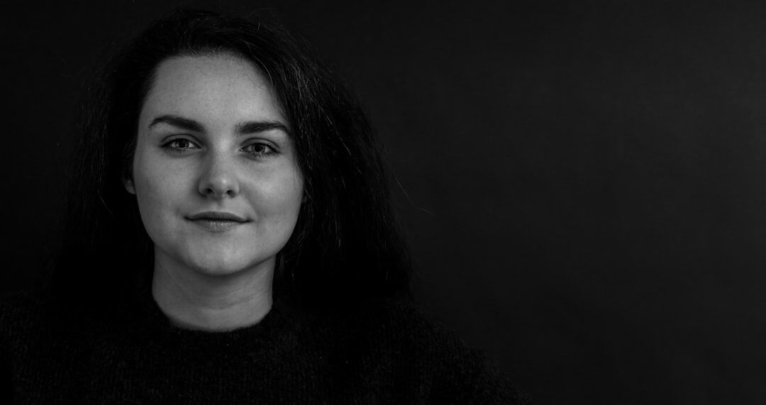 Studio portrait of a European woman in her forties, editor in chief